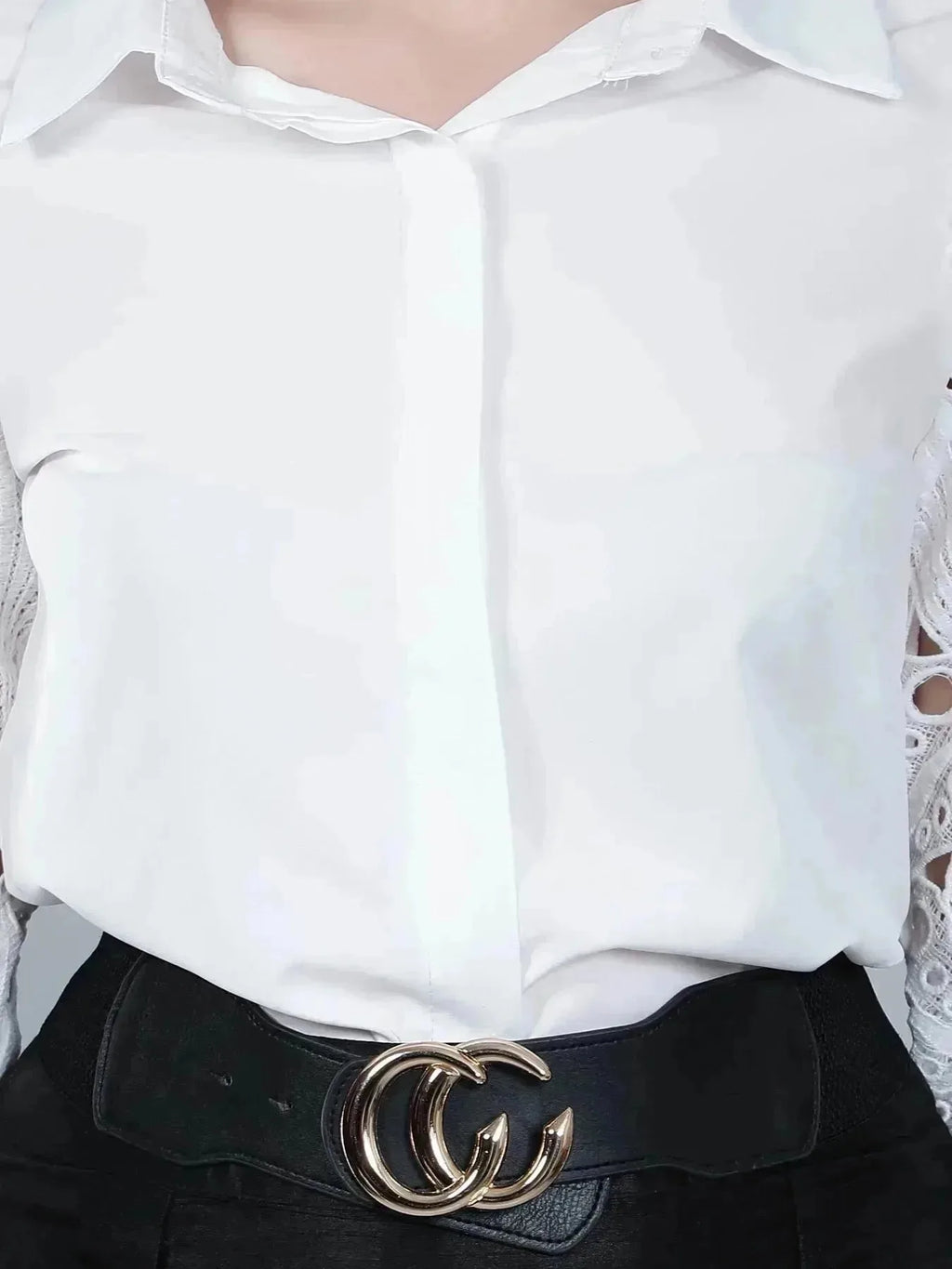 Lace Sleeves Shirt