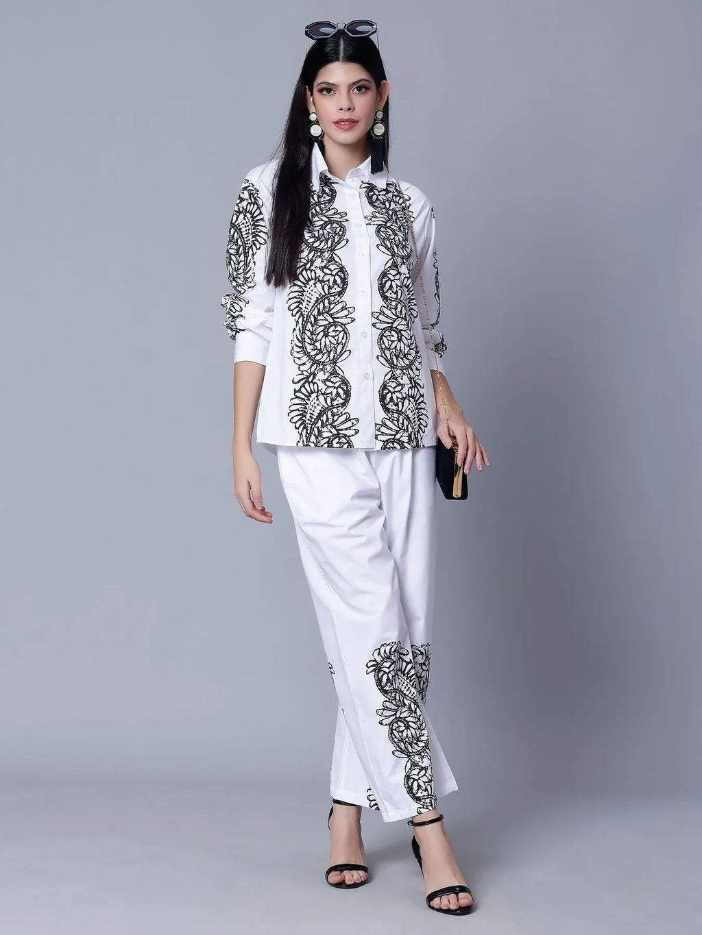 Elegant Printed Two-Piece Set