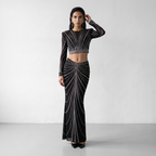 Embellished Studded Two-Piece Set