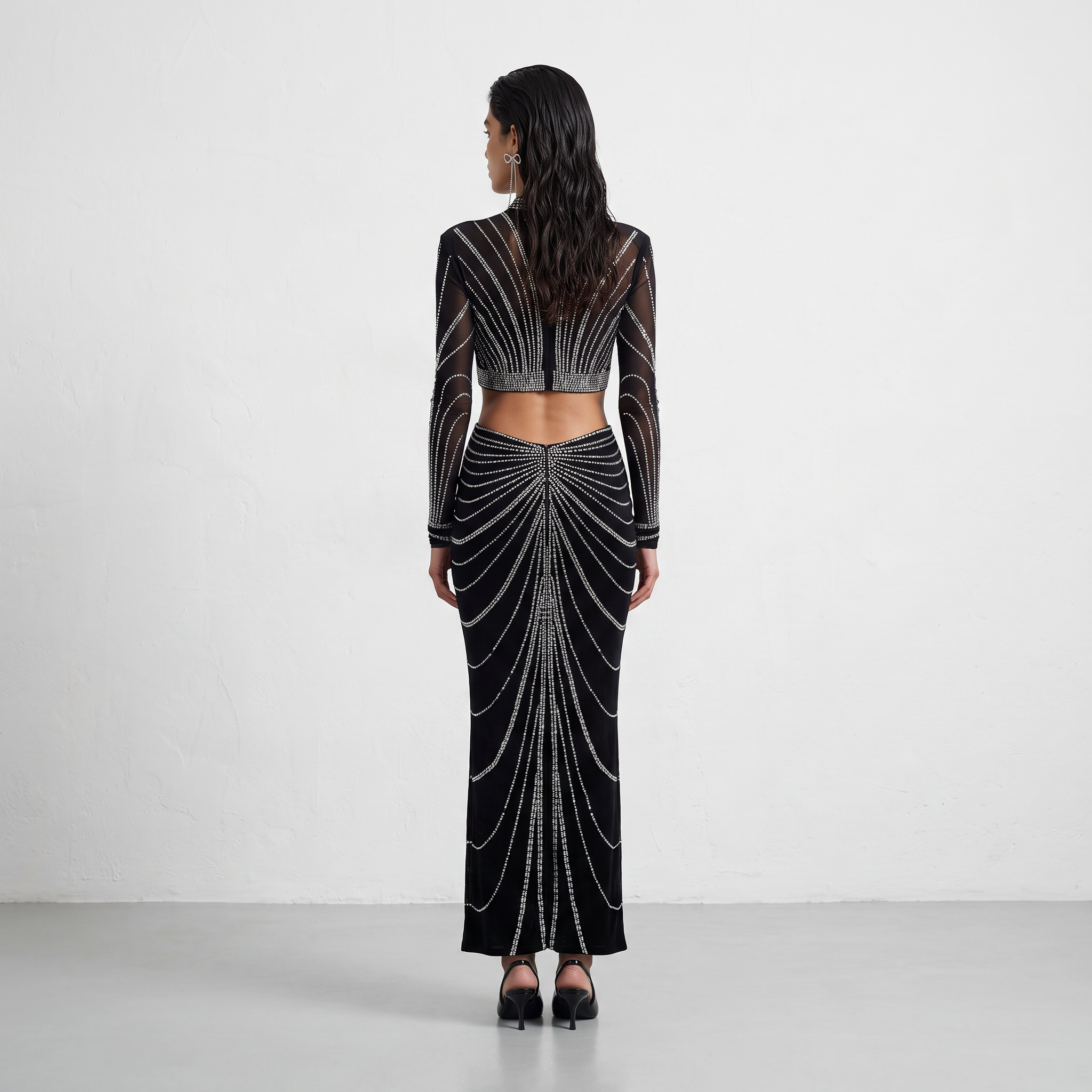 Embellished Studded Two-Piece Set