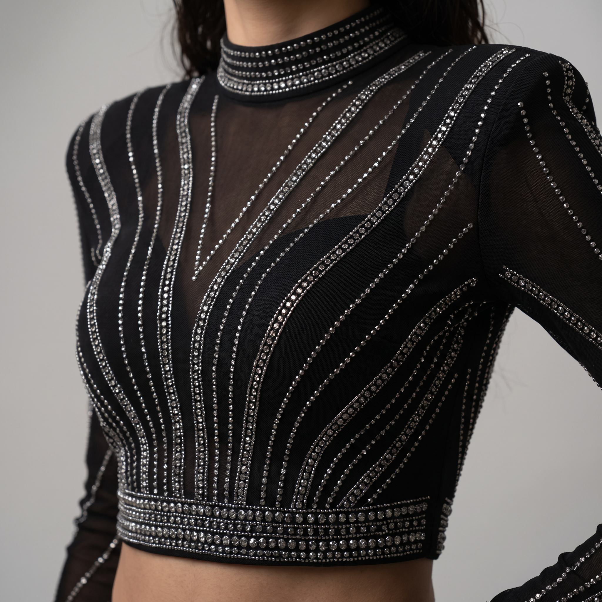 Embellished Studded Two-Piece Set