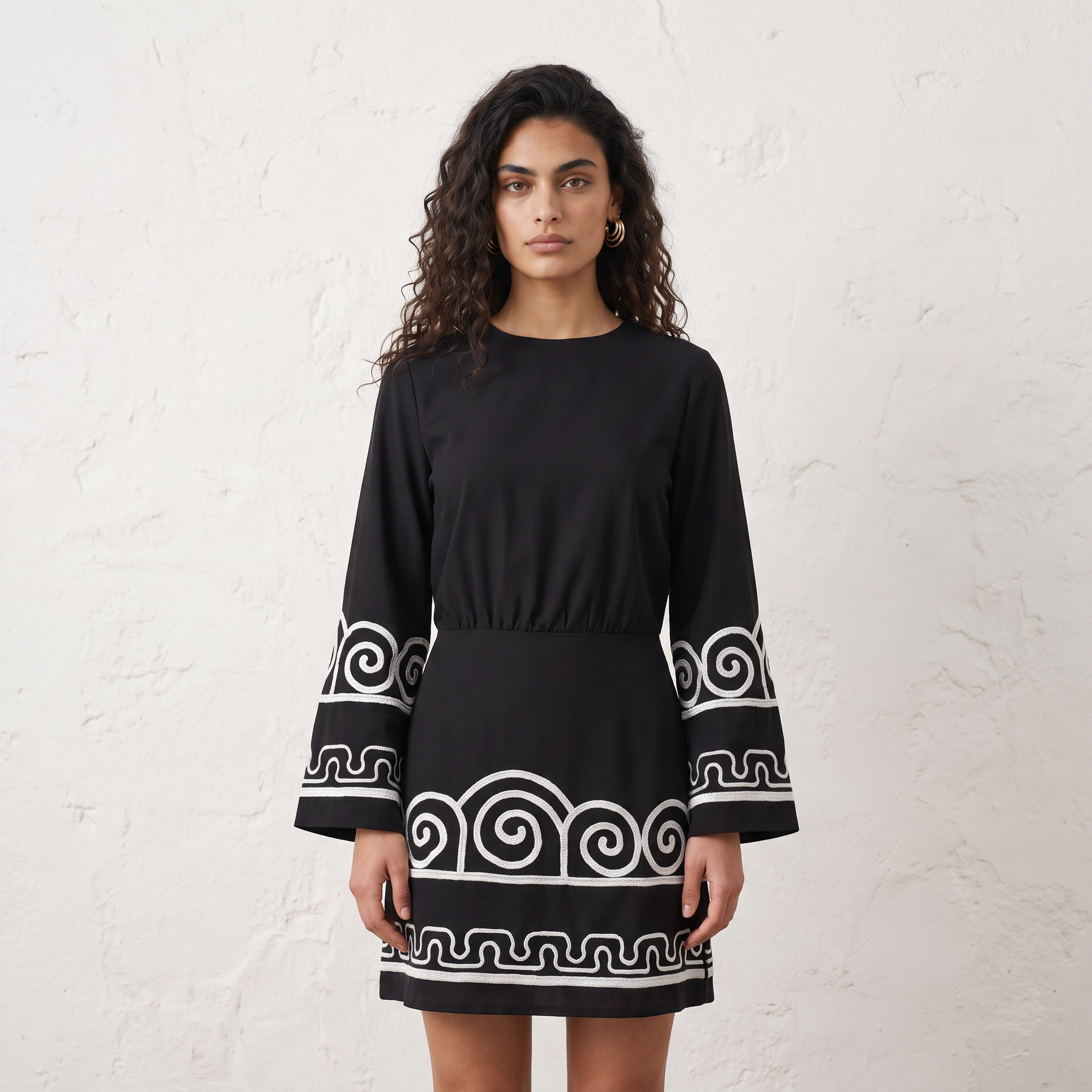 Embroidered Short Dress