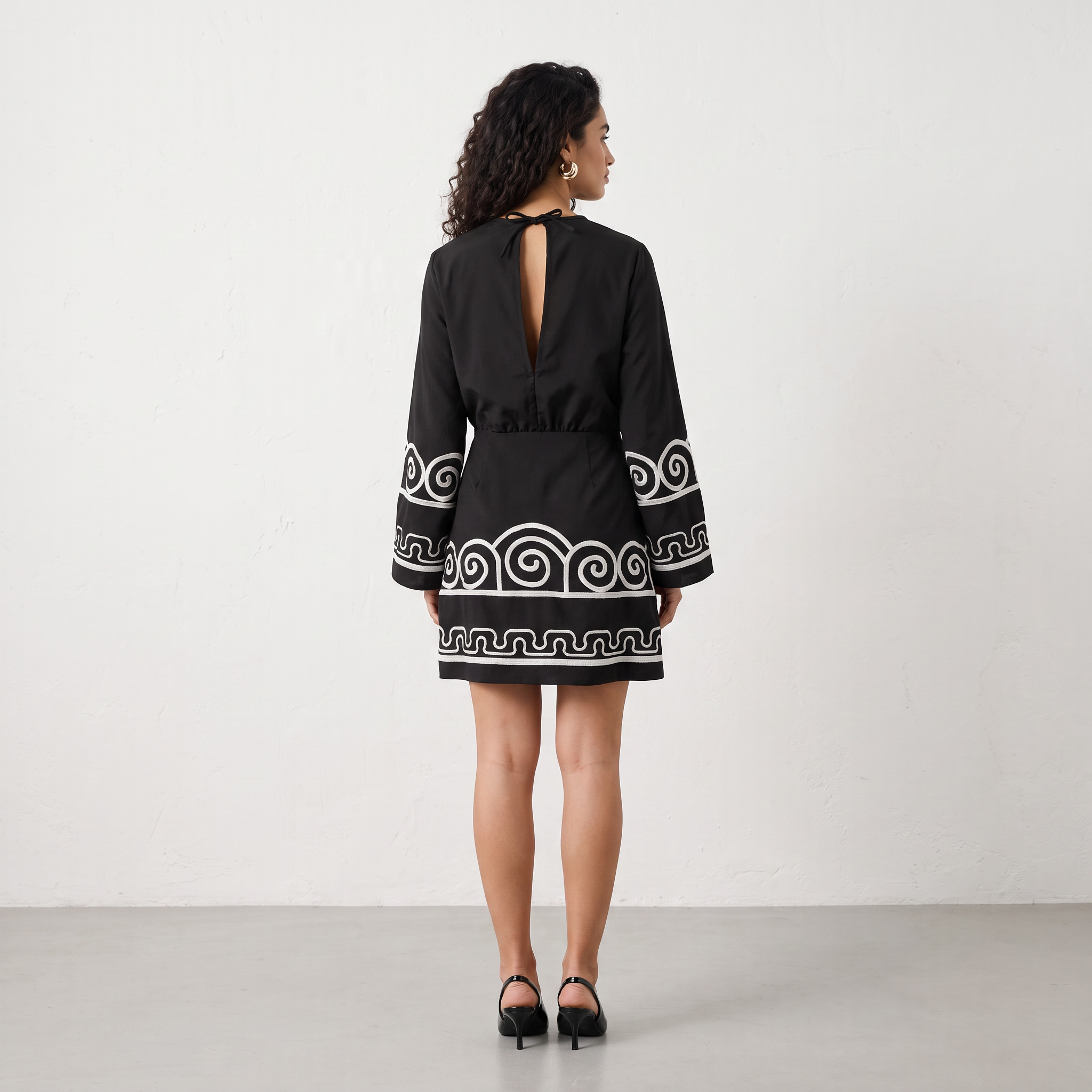 Embroidered Short Dress