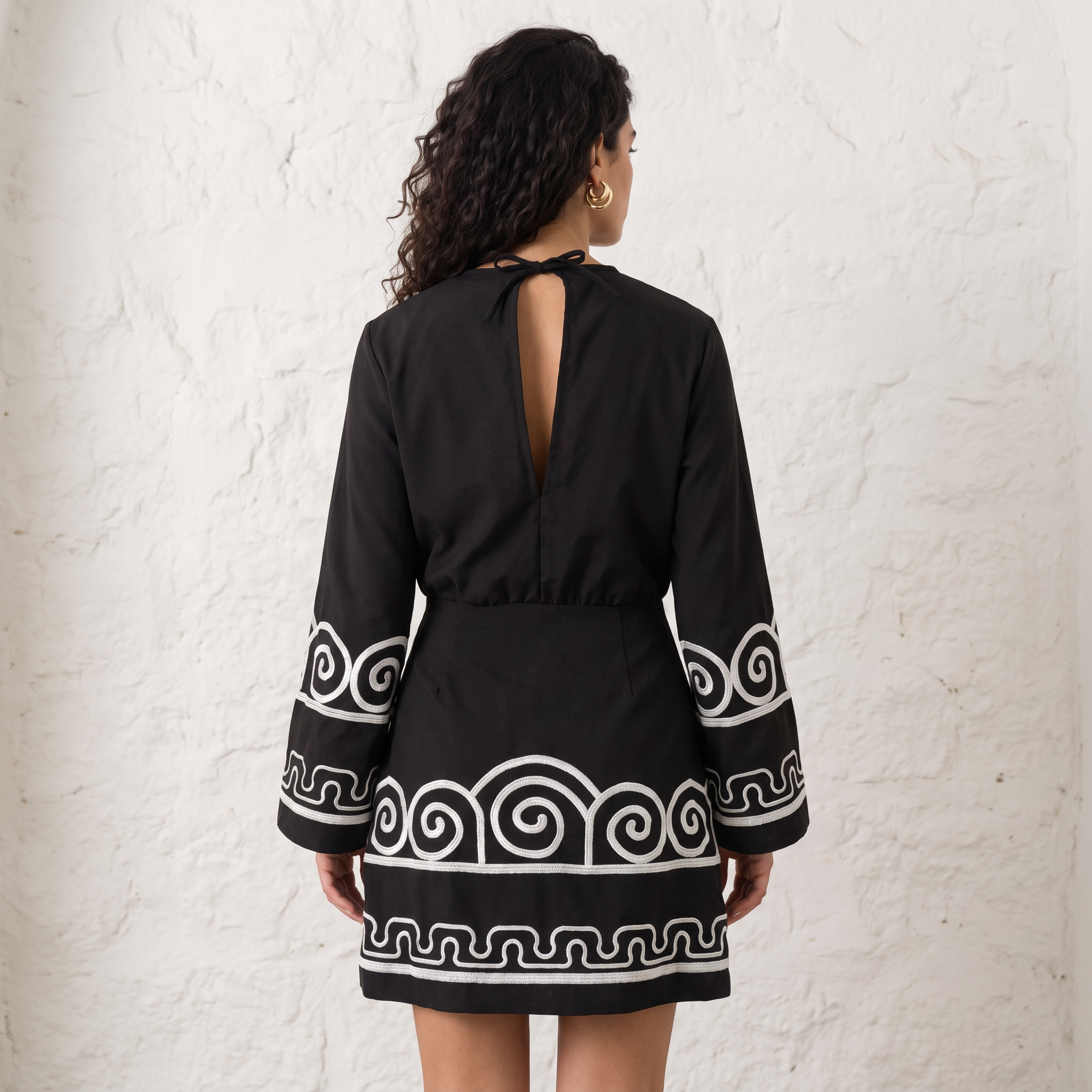 Embroidered Short Dress