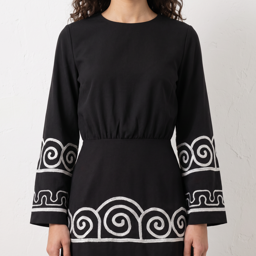 Embroidered Short Dress
