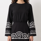 Embroidered Short Dress