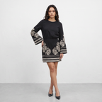 Embroidered Short Dress