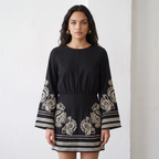 Embroidered Short Dress