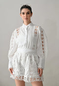 Luxe Lace-Work Two-Piece Set