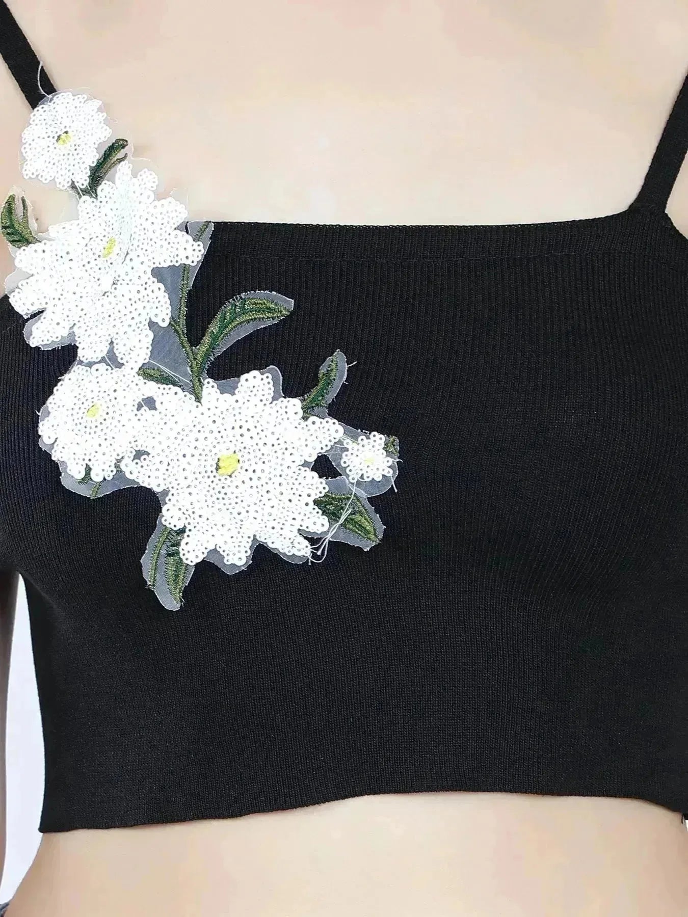 Floral Appliques Cami Top