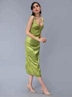 Bra Cups Satin Dress
