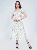 Ditsy Flower Print Dress