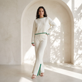 Fashionable Knitted Two Piece Set
