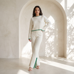 Fashionable Knitted Two Piece Set