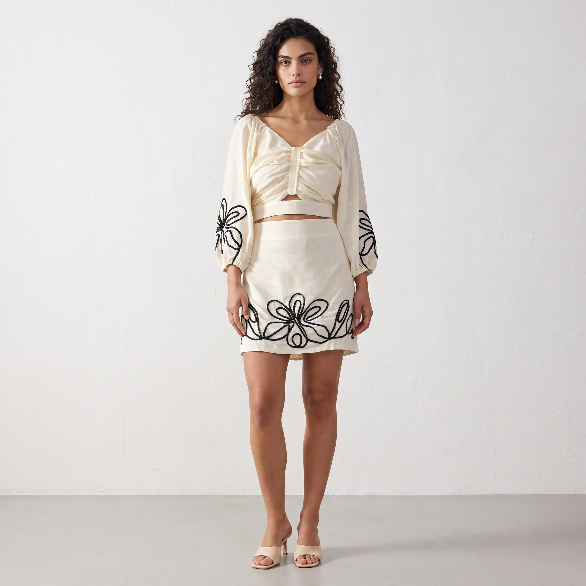 Floral Twist Two-Piece Set