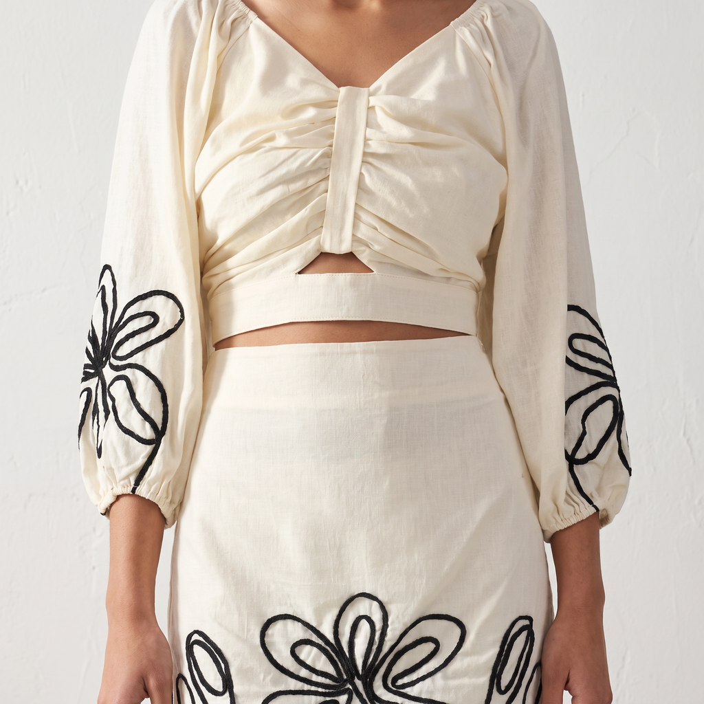 Floral Twist Two-Piece Set