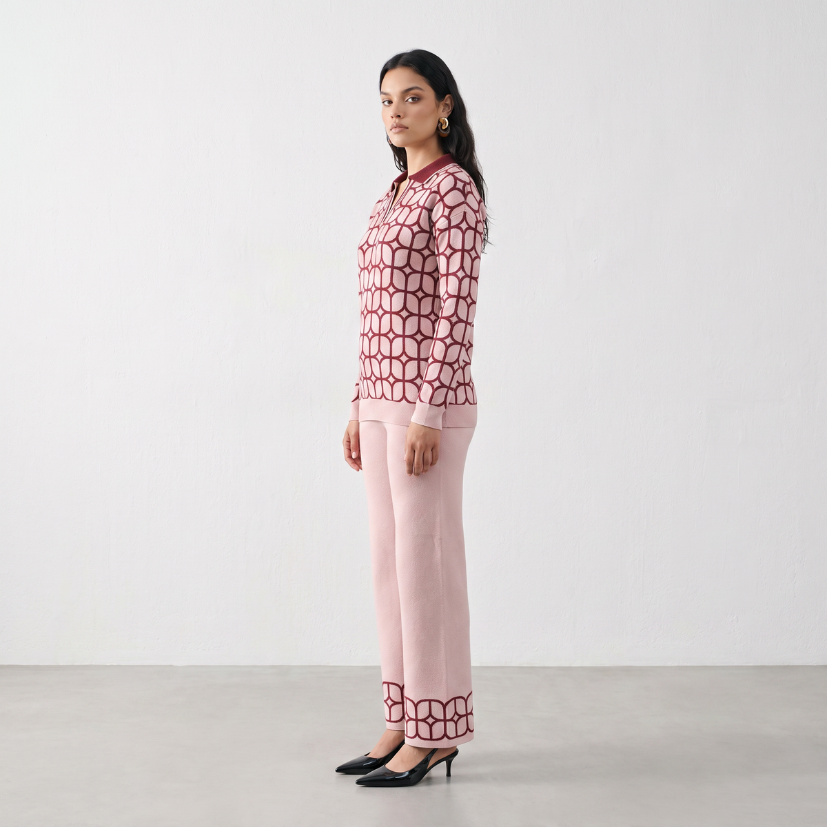 Geo Knit Co-ord Set