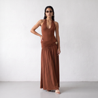 Halter Neck Maxi Dress