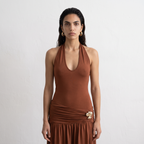 Halter Neck Maxi Dress