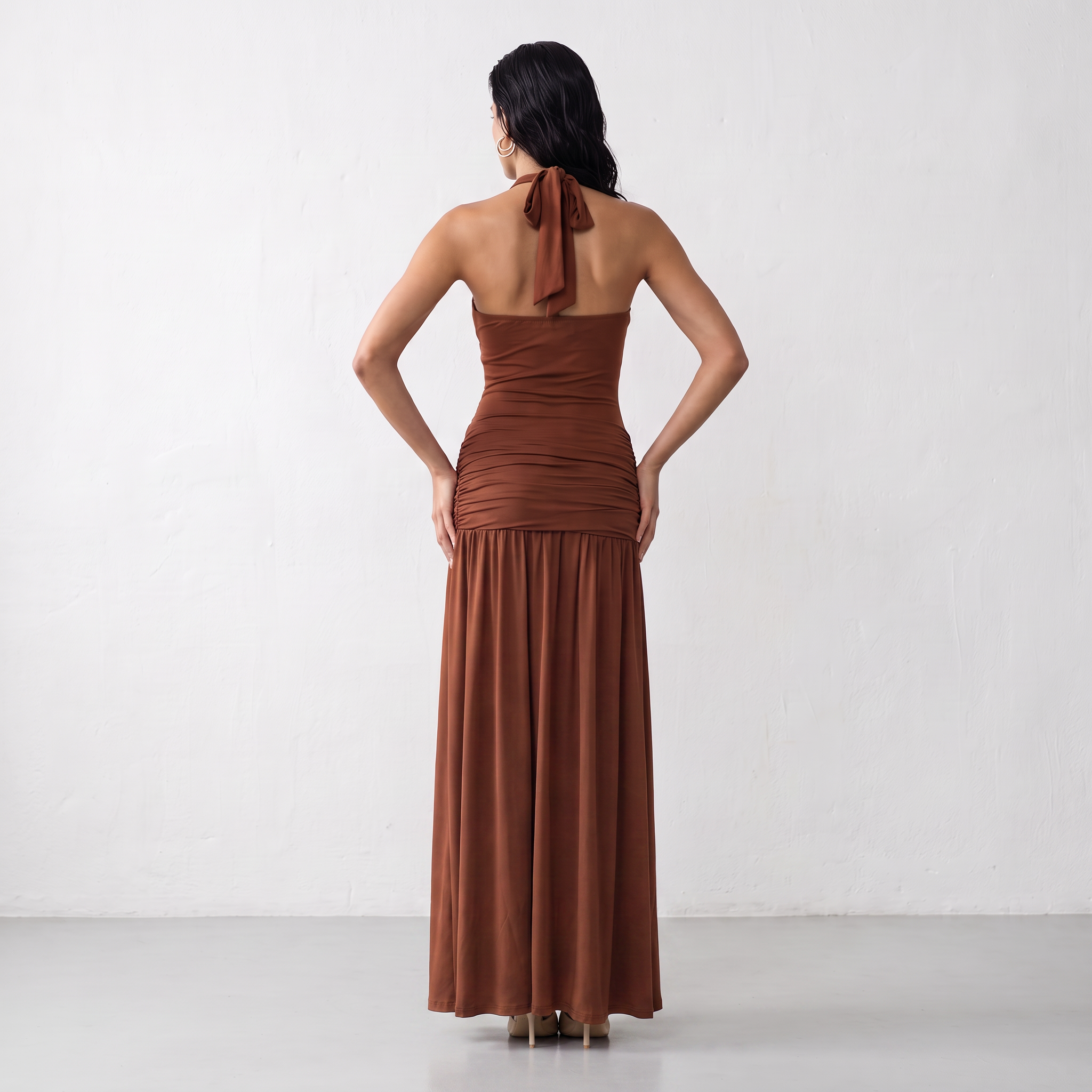 Halter Neck Maxi Dress
