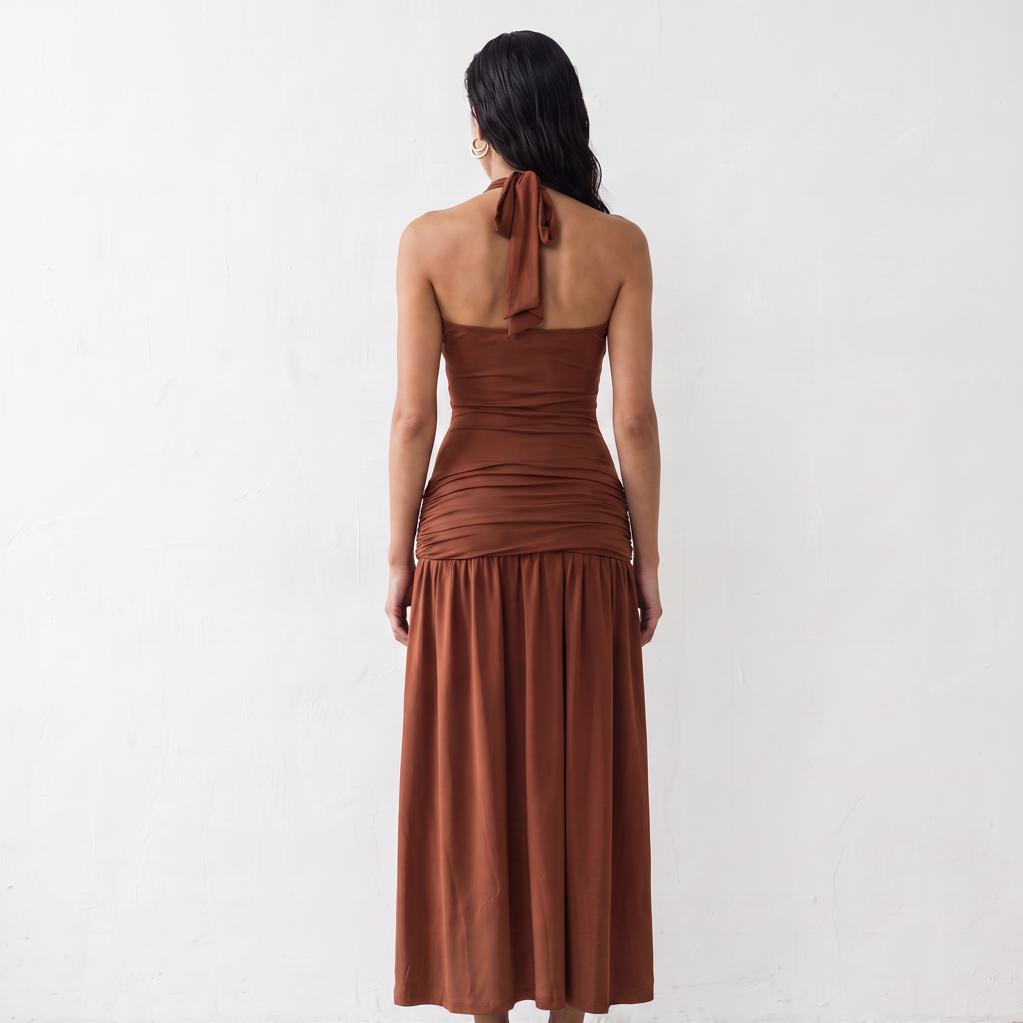 Halter Neck Maxi Dress
