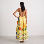 Halter Neckline Maxi Dress