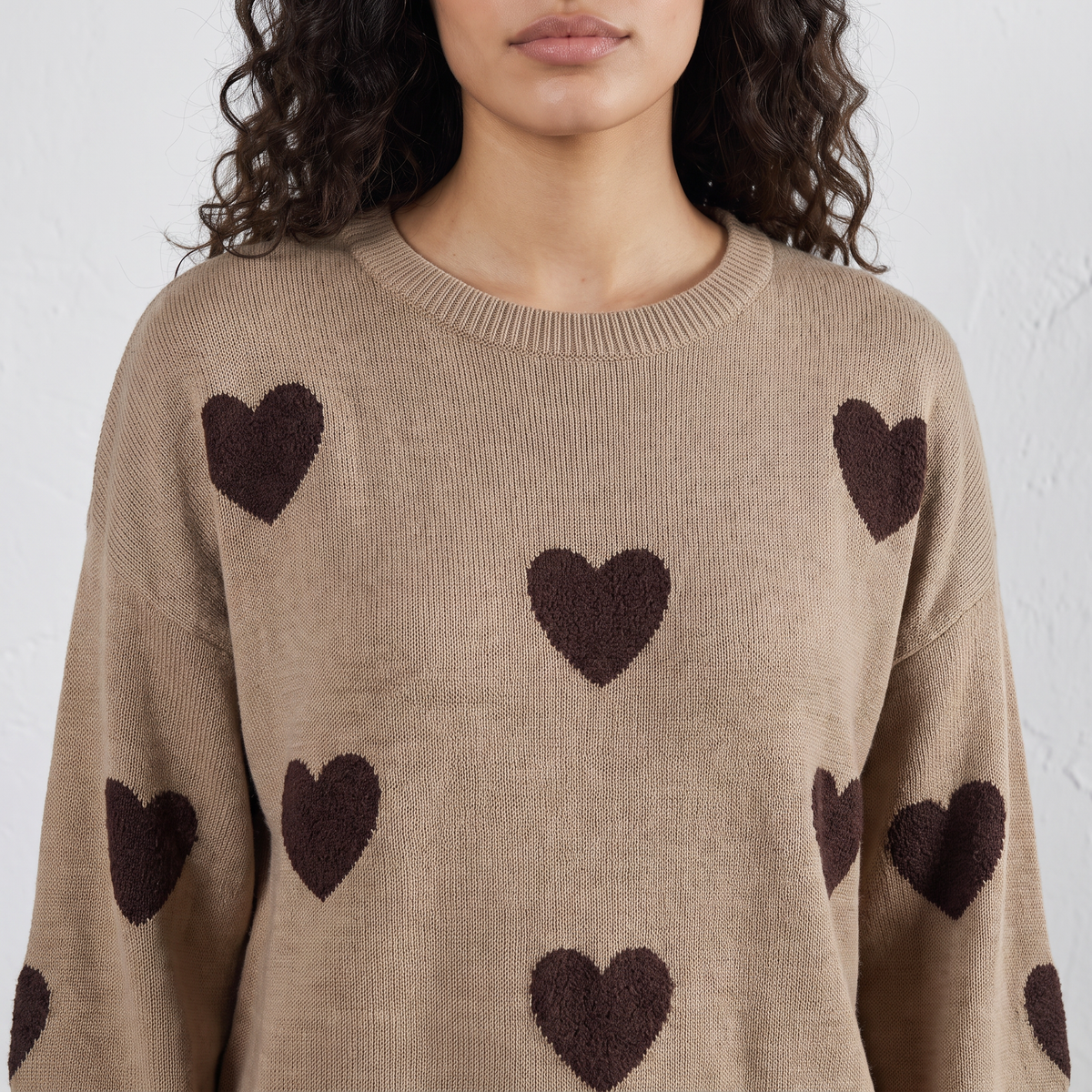 Heart Knitted Two Piece Set