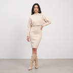Knitted Two Piece Dress Set