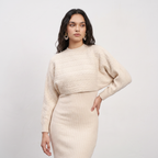 Knitted Two Piece Dress Set