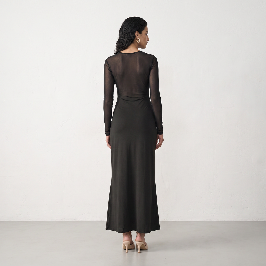 Knot-Front Tie-Waist Dress