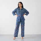 Lace Line Denim Co-ord Set