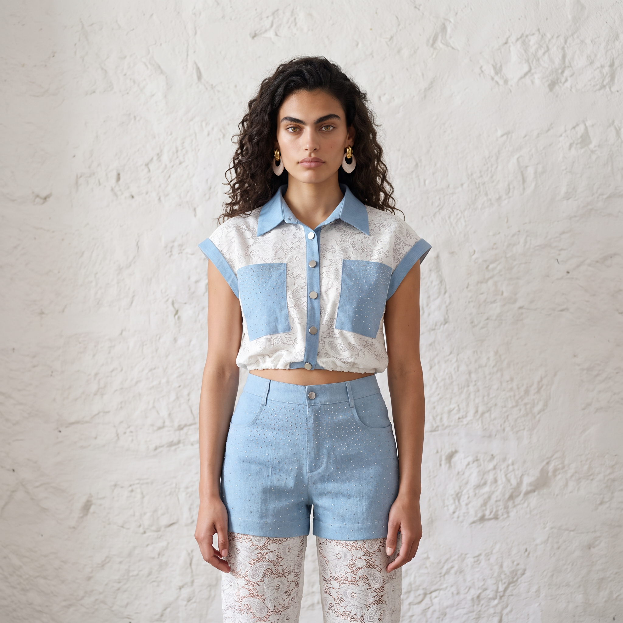 Lace & Lustre Two-Piece Set