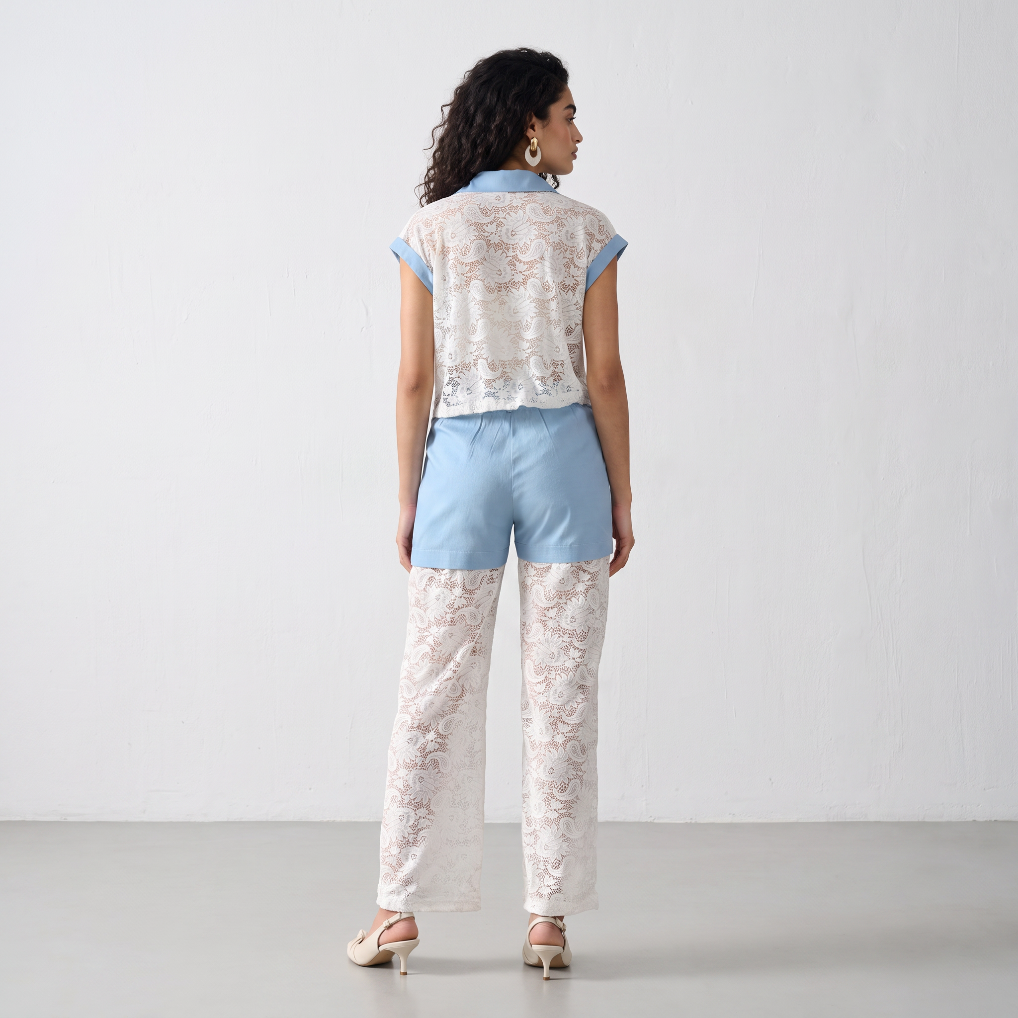 Lace & Lustre Two-Piece Set