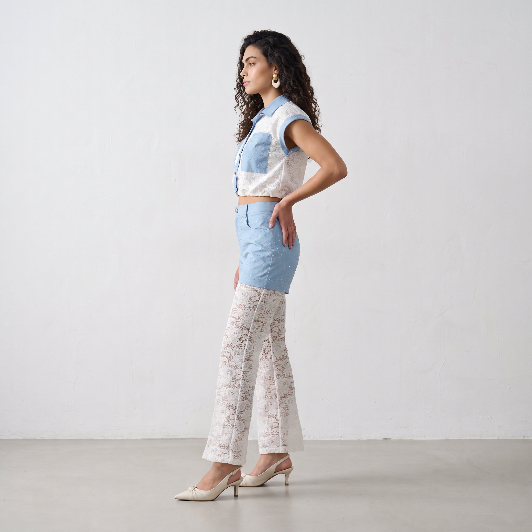 Lace & Lustre Two-Piece Set