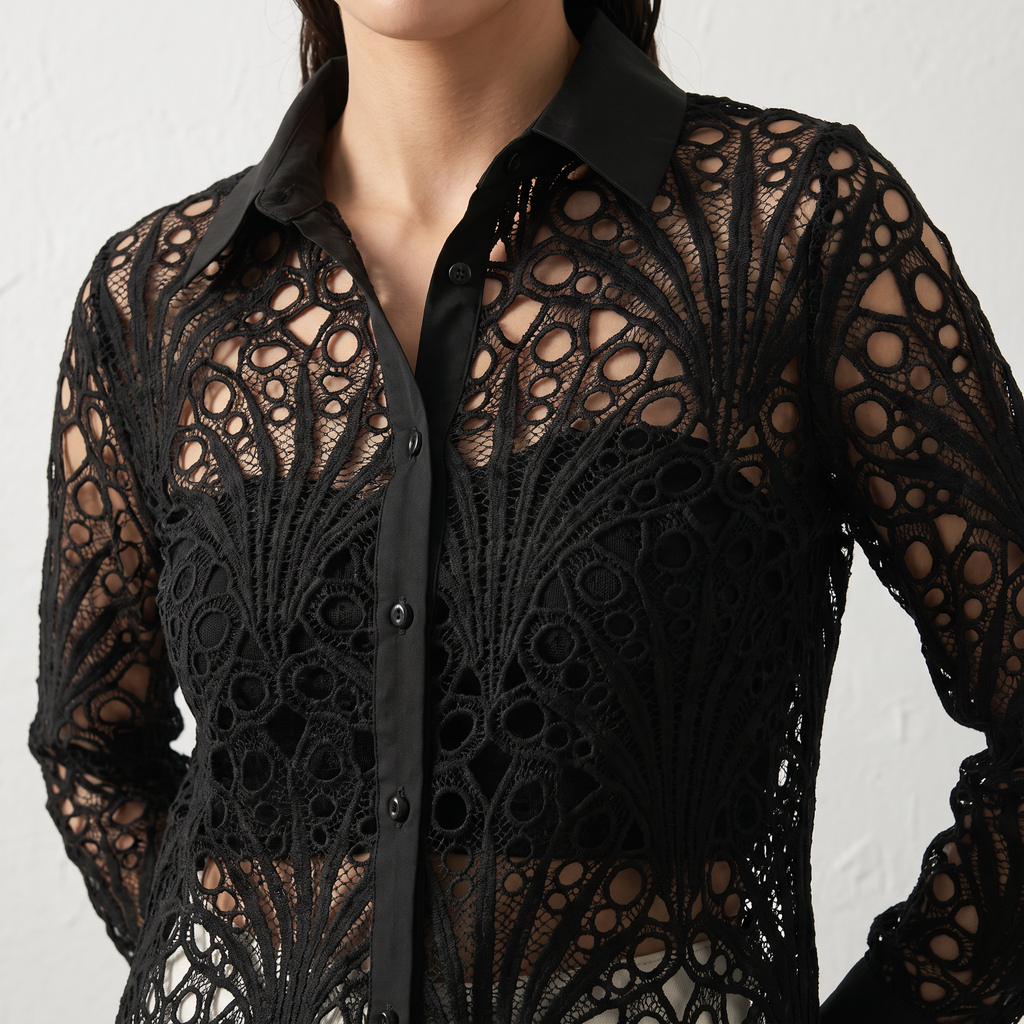 Lace Sheer Shirt