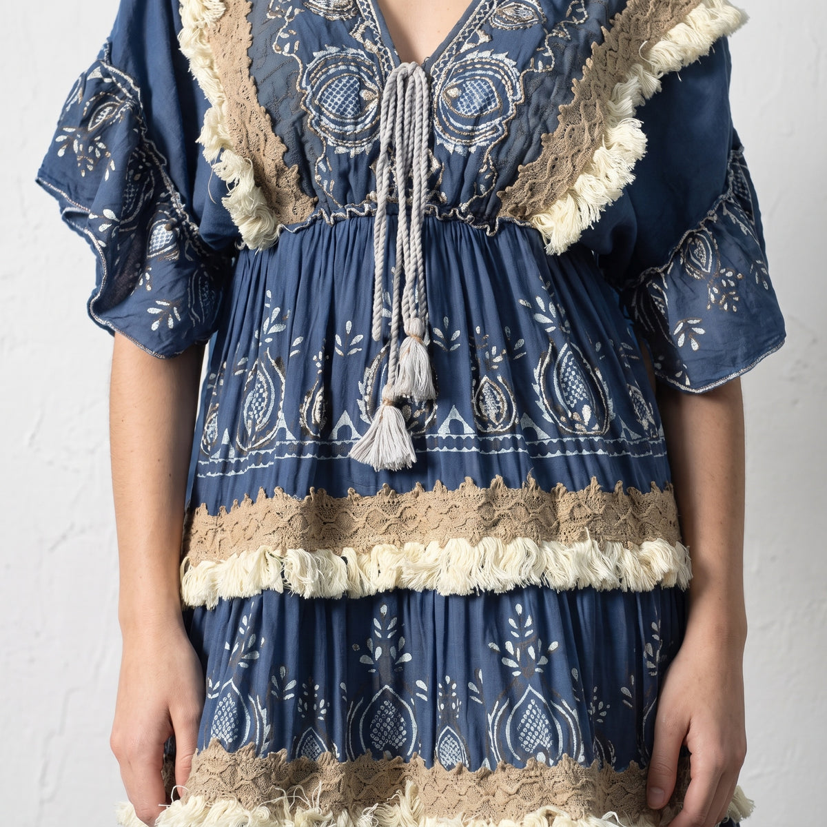 Fringe Bloom Maxi  Dress