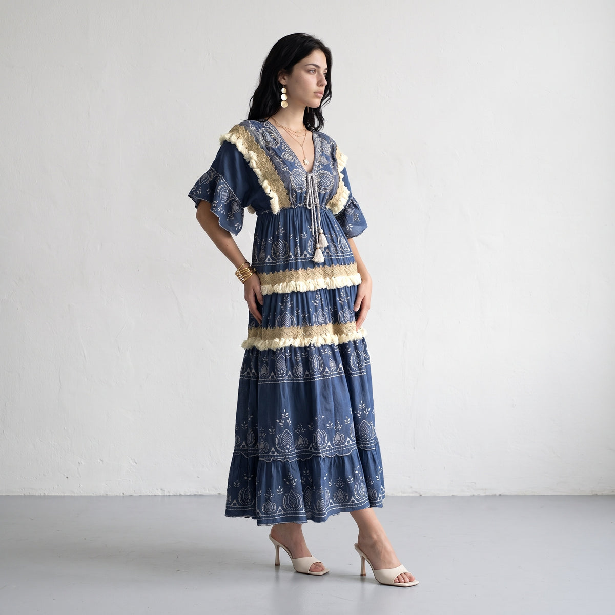 Fringe Bloom Maxi  Dress