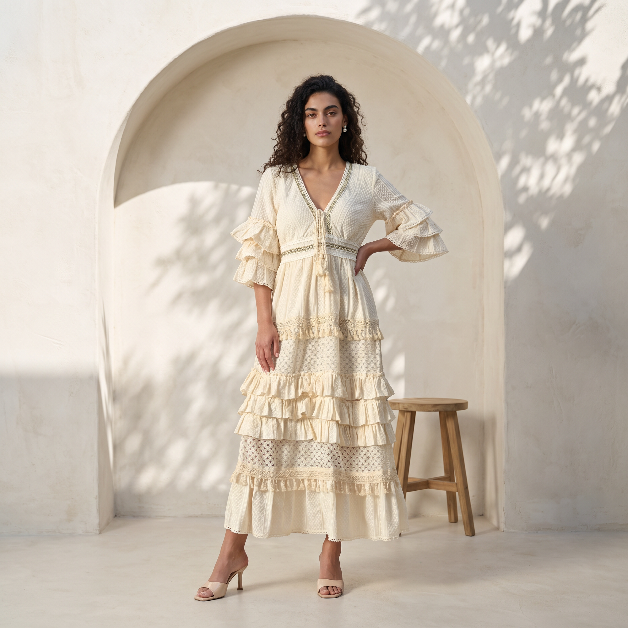 Ethereal Lace Maxi Dress