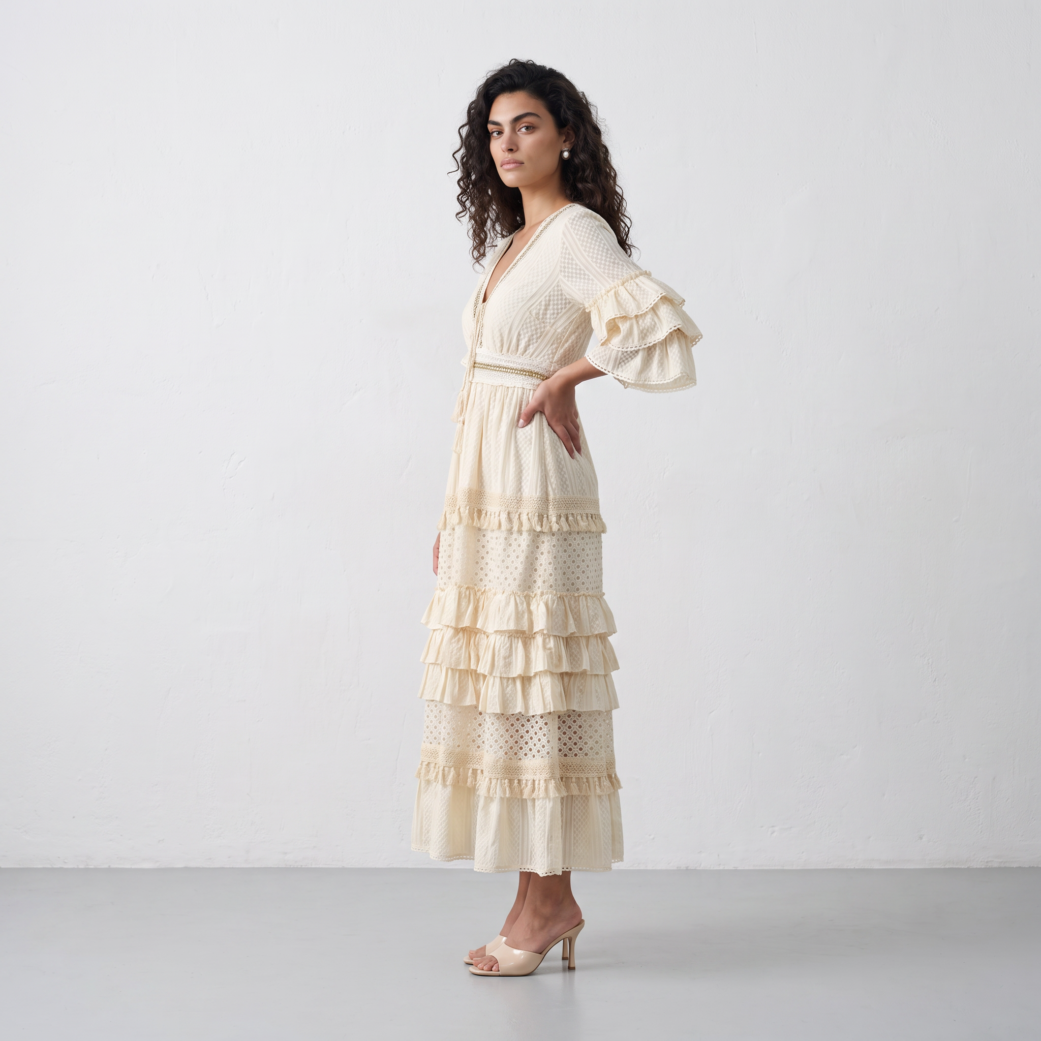 Ethereal Lace Maxi Dress