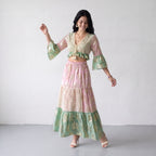 Tassel Glow Pink Schiffli Co-ord Set