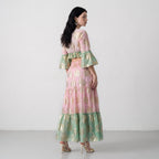 Tassel Glow Pink Schiffli Co-ord Set