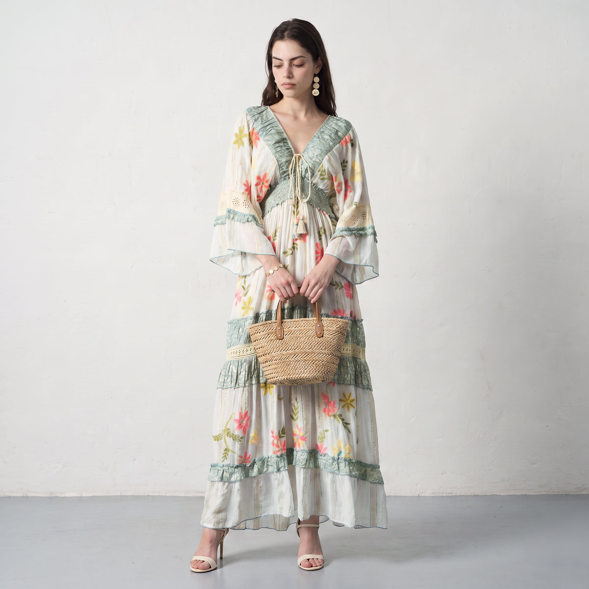 Blue Charm Lurex Dress