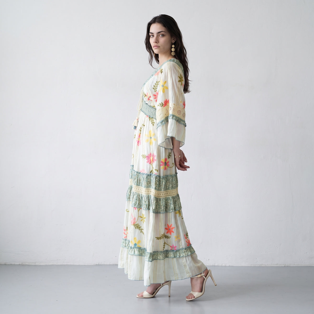 Blue Charm Lurex Dress
