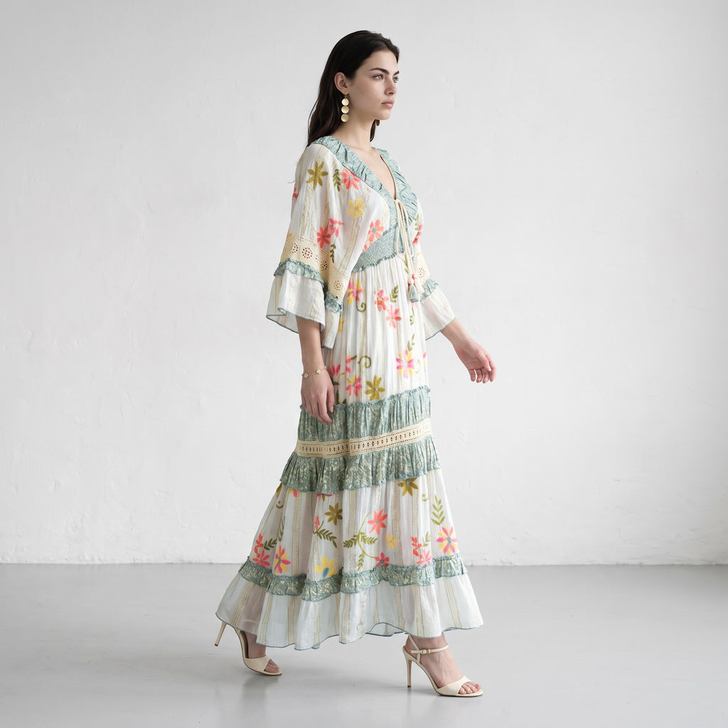 Blue Charm Lurex Dress