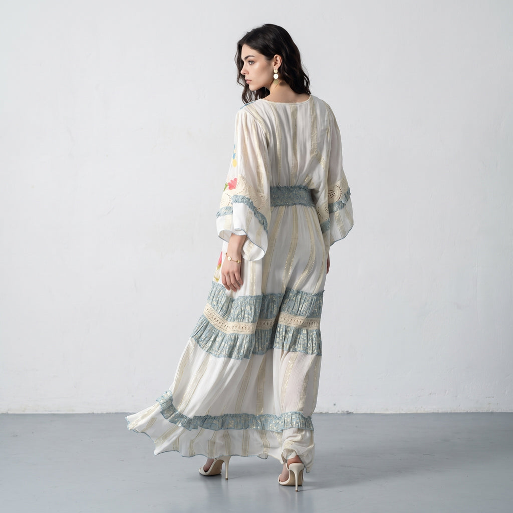 Blue Charm Lurex Dress
