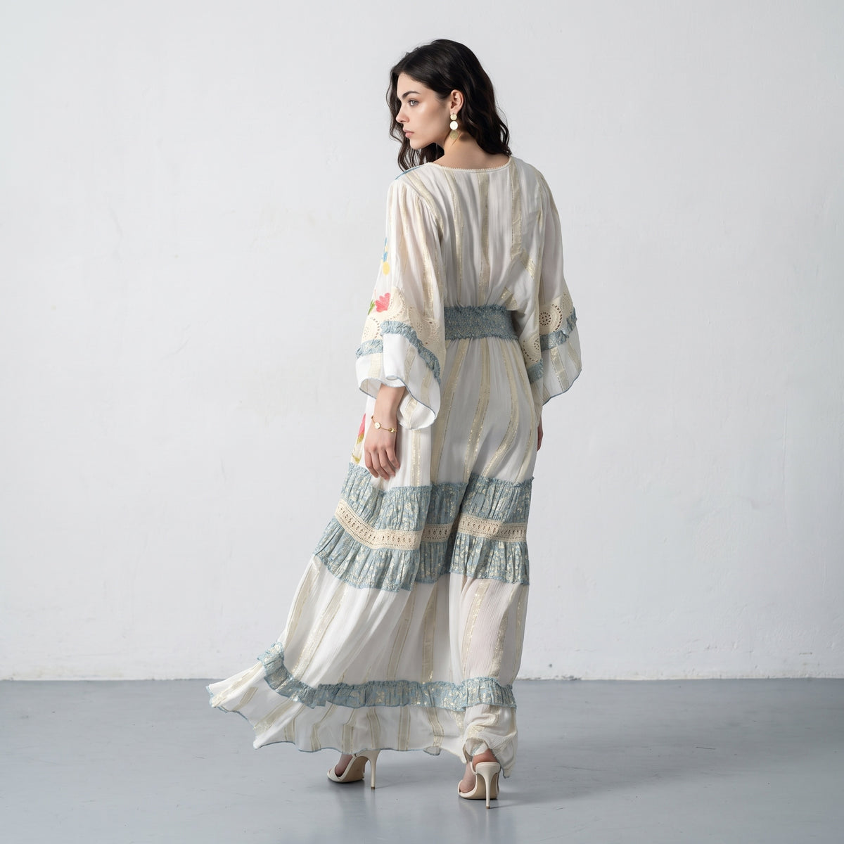 Blue Charm Lurex Dress