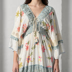 Blue Charm Lurex Dress