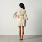 Olive Paisley Charm Short Dress