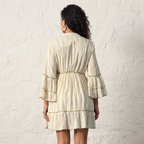 Olive Paisley Charm Short Dress