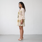 Olive Paisley Charm Short Dress
